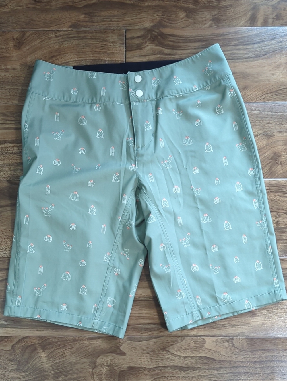 Wide Rye Freel 12" Sage Green Cactus Bike Shorts